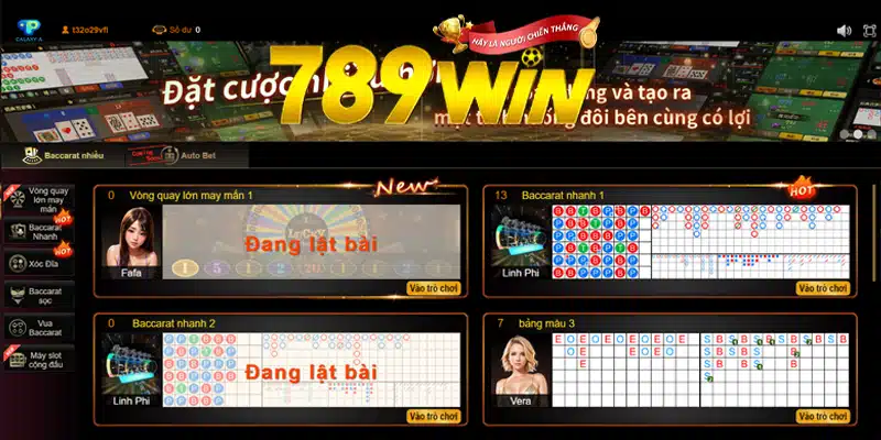 Danh Mục Game Tại Sảnh Live Casino TP 789-win