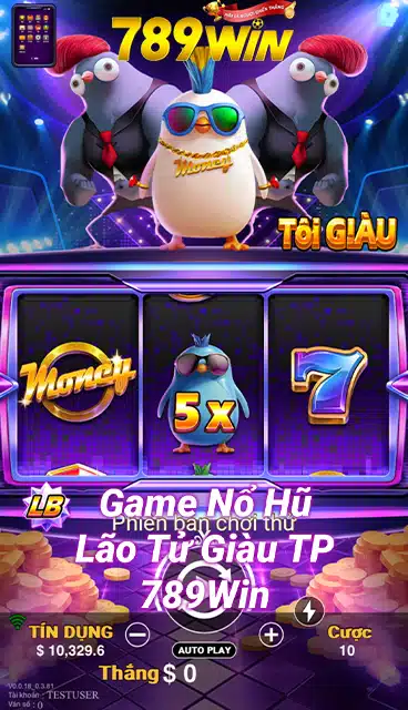 Giao Diện Game Nổ Hũ Lão Tử Giàu TP 789-win